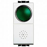Выключатель 1-клавишный кнопочный LIVING LIGHT, скрытый монтаж, белый |  код. N4038V |  Bticino
